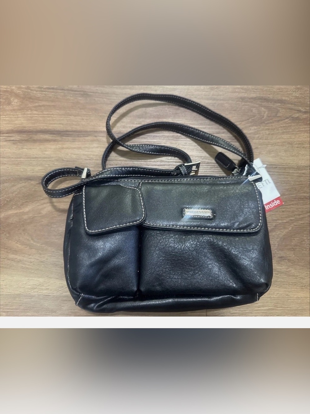 Vintage ROSETTI Black Crossbody Shoulder Bag Purse